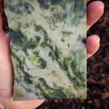 592g Raw Nephrite Jade Carving Slice (R14B677)