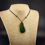 Natural NZ Jade Manaia Pendant Necklace (N2280)