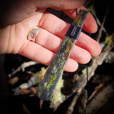 NZ Greenstone Pounamu Toki Pendant Necklace (N706)