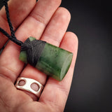 Natural Jade Toki Pendant Necklace (N2188)