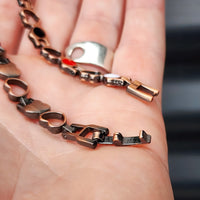Copper Magnetic Heart Chain Bracelet