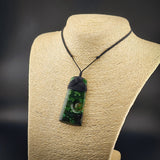 Natural Jade Side Koru Toki Pendant Necklace (N2266)