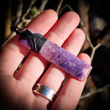 Natural Charoite Toki Pendant Necklace (1BBB315)