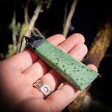 NZ Greenstone / Pounamu Toki Pendant Necklace (N679)