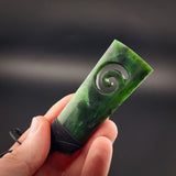Natural Jade Koru Toki Pendant Necklace (N2166)