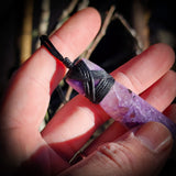 Natural Charoite Toki Pendant Necklace (1BBB315)