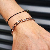 Copper Magnetic Heart Chain Bracelet