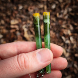 Natural Jade Cylinder Drop Hook Earrings (N1133)