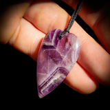 Natural Amethyst Heart Pendant Necklace
