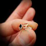 Childrens 925 Sterling Silver Chipmunk Stud Earrings