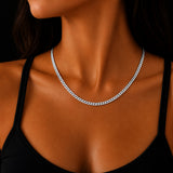 3mm Solid 925 Sterling Silver Tight Curb Chain Necklace