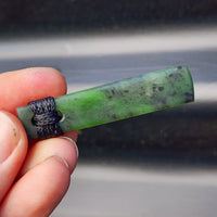 NZ Greenstone Pounamu Toki Pendant Necklace (N312)