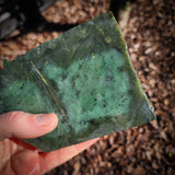 567g Raw Nephrite Jade Carving Slice (R14B740)