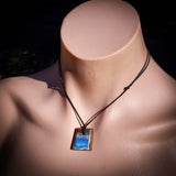Australian Boulder Opal Freeform Pendant Necklace (1BBB325)