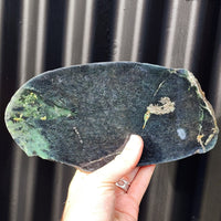 1170g Raw New Zealand Greenstone / Pounamu Carving Slices (R14B247)