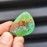 Natural Chrysoprase Free Shape Pendant Necklace (1BBB254)