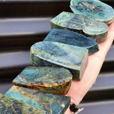1kg Raw New Zealand Greenstone / Pounamu Carving Slices (R14B355)