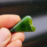 Natural Greenstone Pendant Necklace (AJJC2421)
