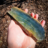 808g Raw Nephrite Jade Carving Slices (R14B760)