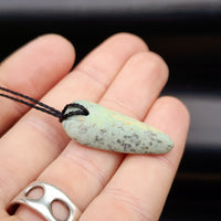New Zealand Greenstone Pounamu Pendant Necklace (AJJC2279)
