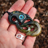 Natural Jade Manaia Pendant Necklace (N1123)