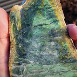 681g Raw Nephrite Jade Carving Slice (R14B694)