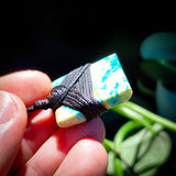 Genuine Arizona Turquoise Toki Pendant Necklace (1BBB298)