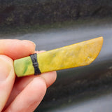 NZ Greenstone Pounamu Toki Pendant Necklace (N386)