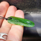 Natural Greenstone Pendant Necklace (AJJC2451)