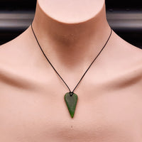 Natural Greenstone Pendant Necklace (AJJC2428)