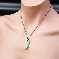 New Zealand Greenstone Pounamu Pendant Necklace (AJJC2302)