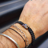 Australian Opal One Off Macrame Bracelet (1A3-811)