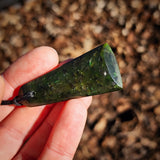 NZ Greenstone Pounamu Toki Pendant Necklace (N1041)
