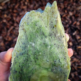 862g Raw Nephrite Jade Carving Slice (R14B662)