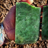 773g Raw Nephrite Jade Carving Slices (R14B767)