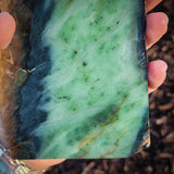628g Raw Nephrite Jade Carving Slice (R14B687)