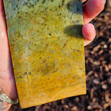 589g Raw Nephrite Jade Carving Slice (R14B703)