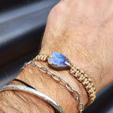 Australian Opal One Off Macrame Bracelet (1A3-812)