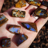 10pcs Raw Australian Boulder Opal Rub Parcel (S14B40)