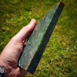 633g Raw Nephrite Jade Carving Slice Jade Slab (R14B813)