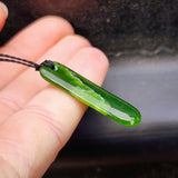 Natural Greenstone Pendant Necklace (AJJC2460)
