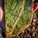 751g Raw Nephrite Jade Carving Slice (R14B725)