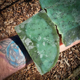 985g Raw Nephrite Jade Carving Slices (R14B759)