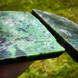 1058g Raw Nephrite Jade Carving Slices Jade Slabs (R14B810)