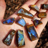 10pcs Raw Australian Boulder Opal Rub Parcel (S14B43)