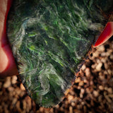 657g Raw Nephrite Jade Carving Slice (R14B737)