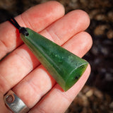 Natural Jade Toki Pendant Necklace (N1108)