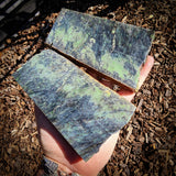782g Raw Nephrite Jade Carving Slice (R14B753)