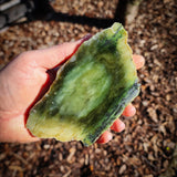 509g Raw Nephrite Jade Carving Slice (R14B739)