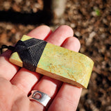 NZ Greenstone Pounamu Toki Pendant Necklace (N1087)